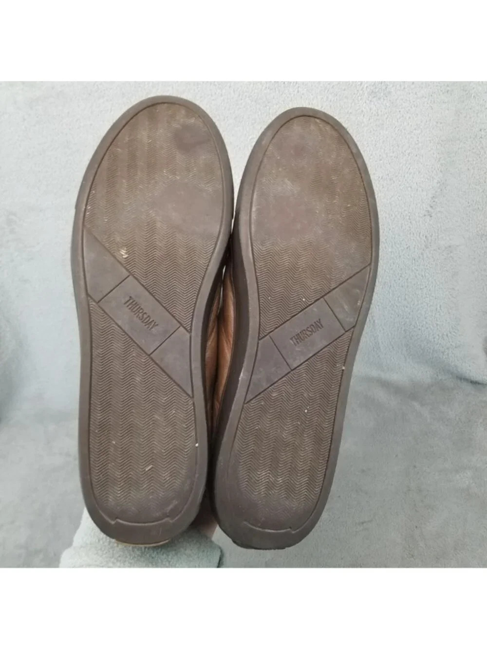Thursday Shoes Mens Size 13 Brown Leather Lace Up Sneakers *Read*
